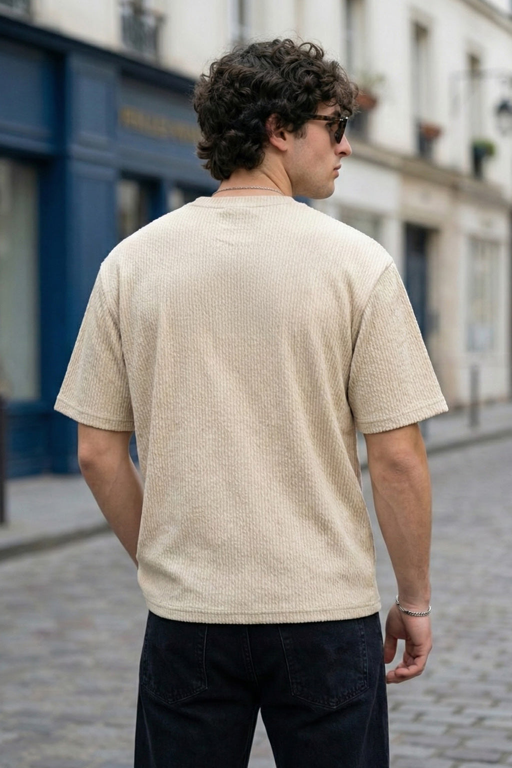 Wicked Trip Swanwhite Oversized Textured T-shirt