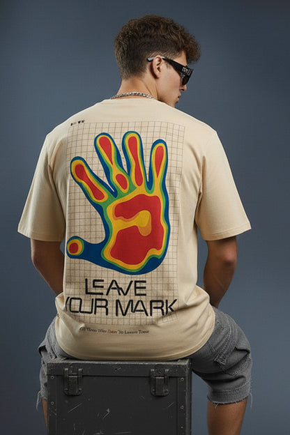 Leave Your Mark Swanwhite Oversized Graphic Printed T-shirt